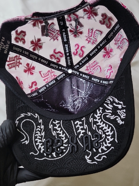 Black and Pink Baez x Maestro Shifuu Snapback Cap